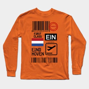 Eindhoven Netherlands travel ticket Long Sleeve T-Shirt